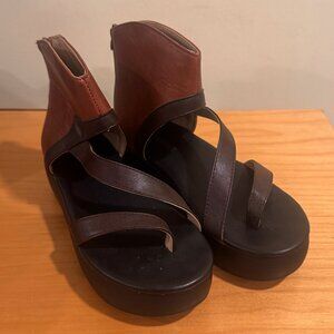 Cute Brown and Tan Gladiator Style Sandals